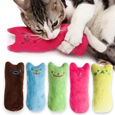 Catnip Teeth Grinding Plush Toy – Interactive Chew Toy for Cats