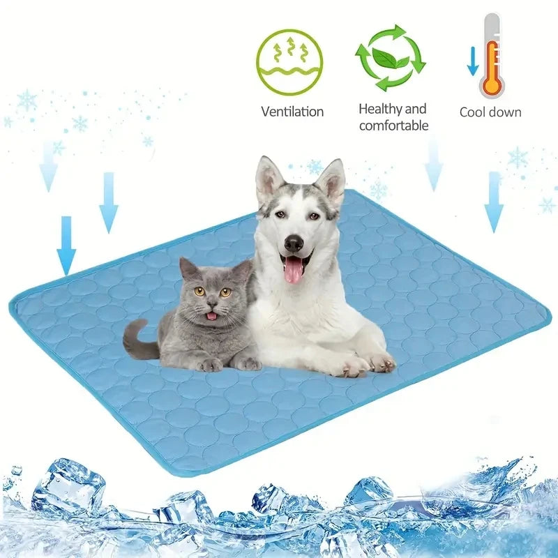 Dog Cooling Mat – XL Pet Ice Pad Blanket