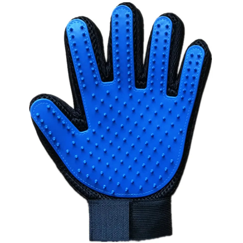 Pet Grooming Glove – Hair Remover & Massage Brush for Cats and Dogs