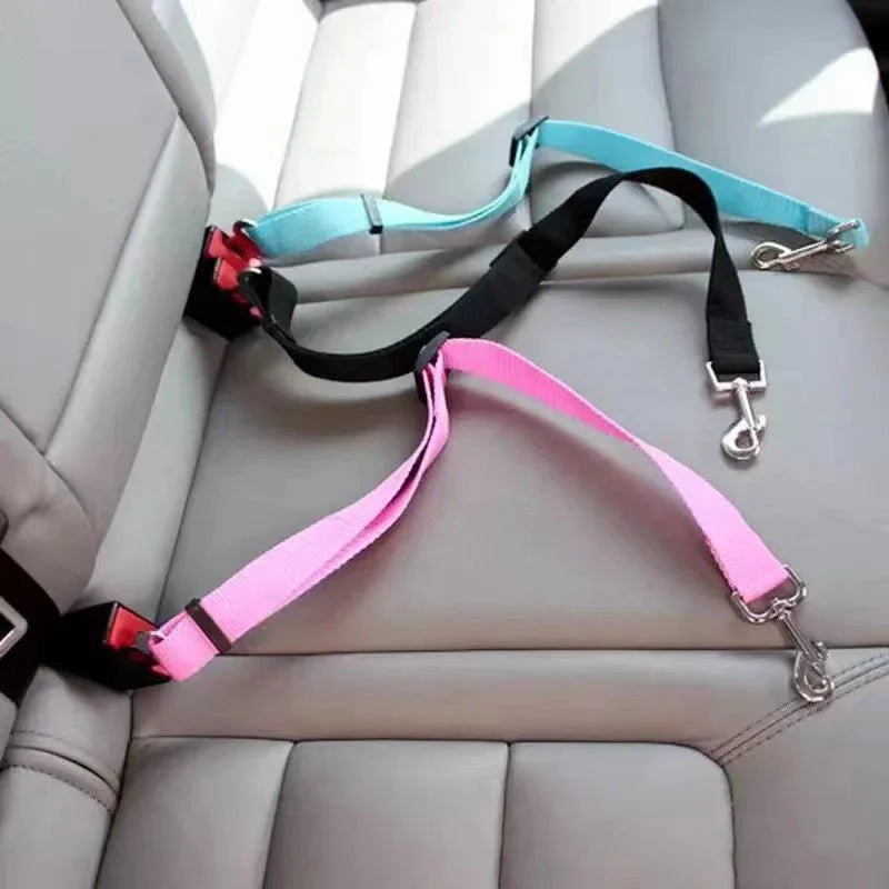Adjustable Dog Car Seat Belt Harness – Pet Travel Safety Leash
